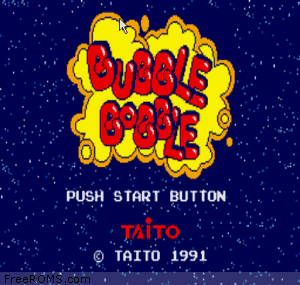 Bubble Bobble Screen Shot 1