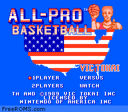 All-Pro Basketball Jap Screen Shot 1