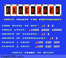 Blackjack Screen Shot 1