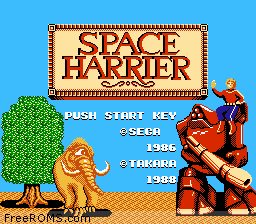 Space Harrier Screen Shot 1