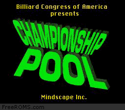 Championship Pool Screen Shot 1