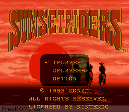 Sunset Riders Screen Shot 1